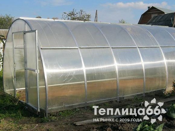 Теплица Орион под сотовый поликарбонат, сдвижная крыша, ширина 3 метра (разборная, в упаковке)